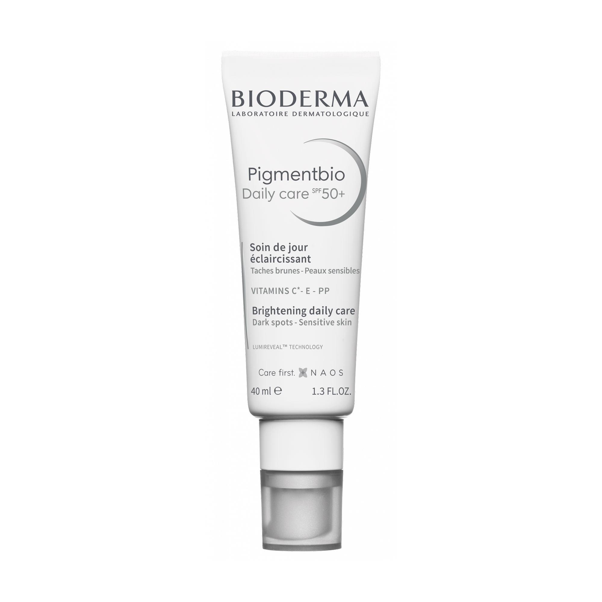 Освітлювальний денний крем для обличчя Bioderma Pigmentbio Daily Care Brightening Daily Care SPF 50+, 40 мл